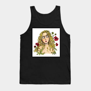 Girl with Poppies Tank Top